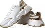 Dolce & Gabbana Portofino Leren Sneakers Wit Goud White Heren - Thumbnail 2