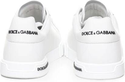 Dolce & Gabbana Witte Portofino Nappa Sneakers White Heren