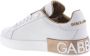 Dolce & Gabbana Portofino Sneaker Wit Goud White Dames - Thumbnail 2