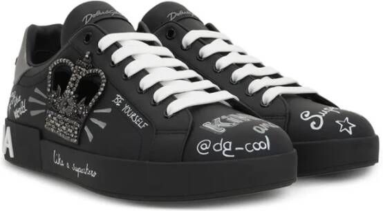 Dolce & Gabbana Portofino Sneakers Black Heren