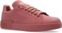 Dolce & Gabbana Portofino Leren Sneakers Pink Dames - Thumbnail 4