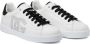 Dolce & Gabbana Witte Leren Sneakers met Geperforeerd Logo White Heren - Thumbnail 3