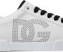 Dolce & Gabbana Witte Leren Sneakers met Geperforeerd Logo White Heren - Thumbnail 7