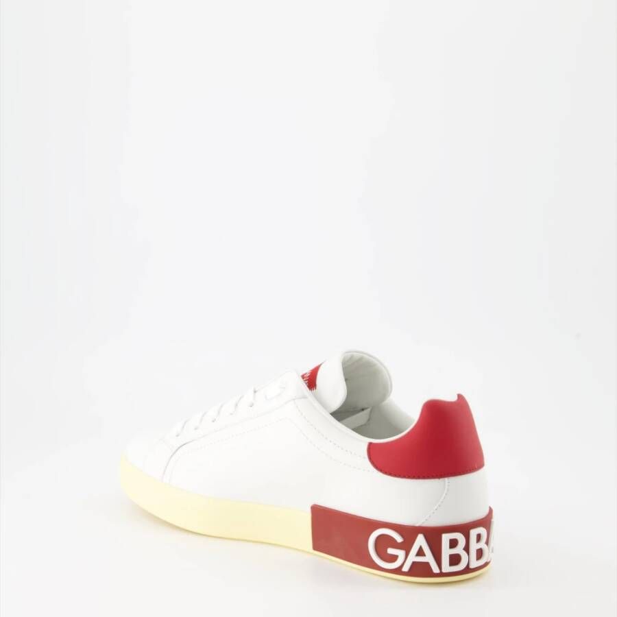 Dolce & Gabbana Portofino Veterschoenen White Heren