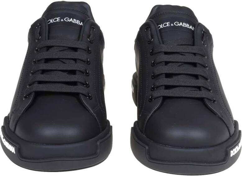 Dolce & Gabbana Portofino Zwarte Sneakers Black Heren