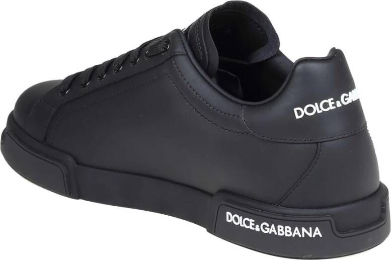 Dolce & Gabbana Portofino Zwarte Sneakers Black Heren