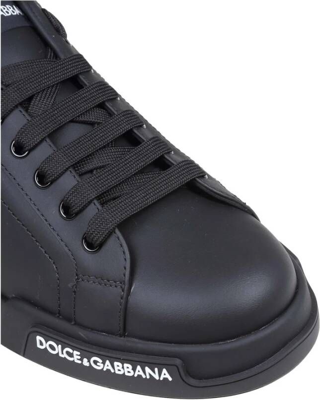 Dolce & Gabbana Portofino Zwarte Sneakers Black Heren