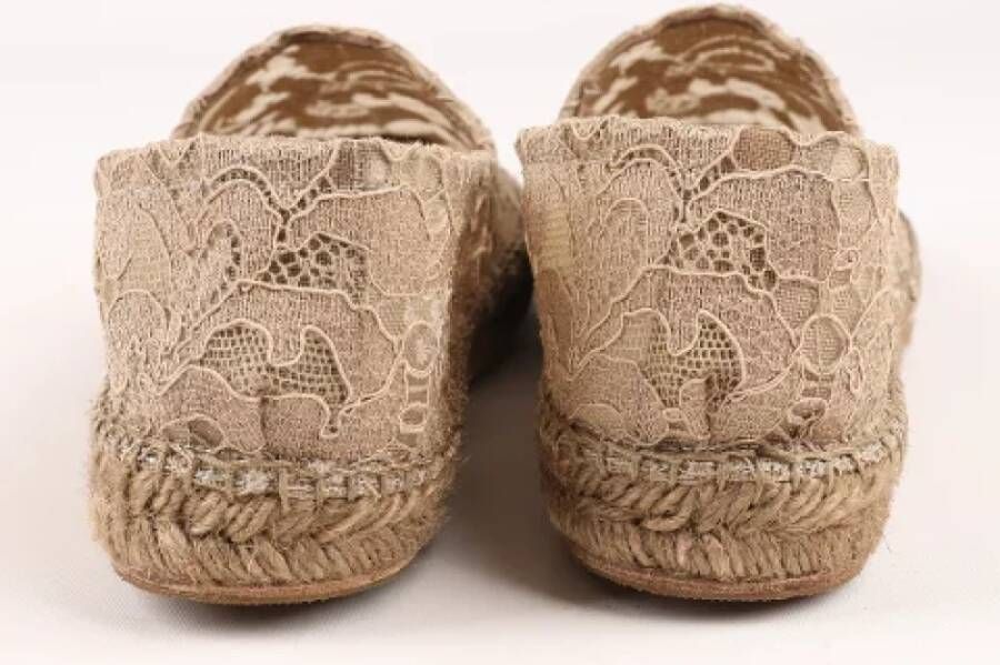 Dolce & Gabbana Pre-owned Canvas espadrilles Beige Dames