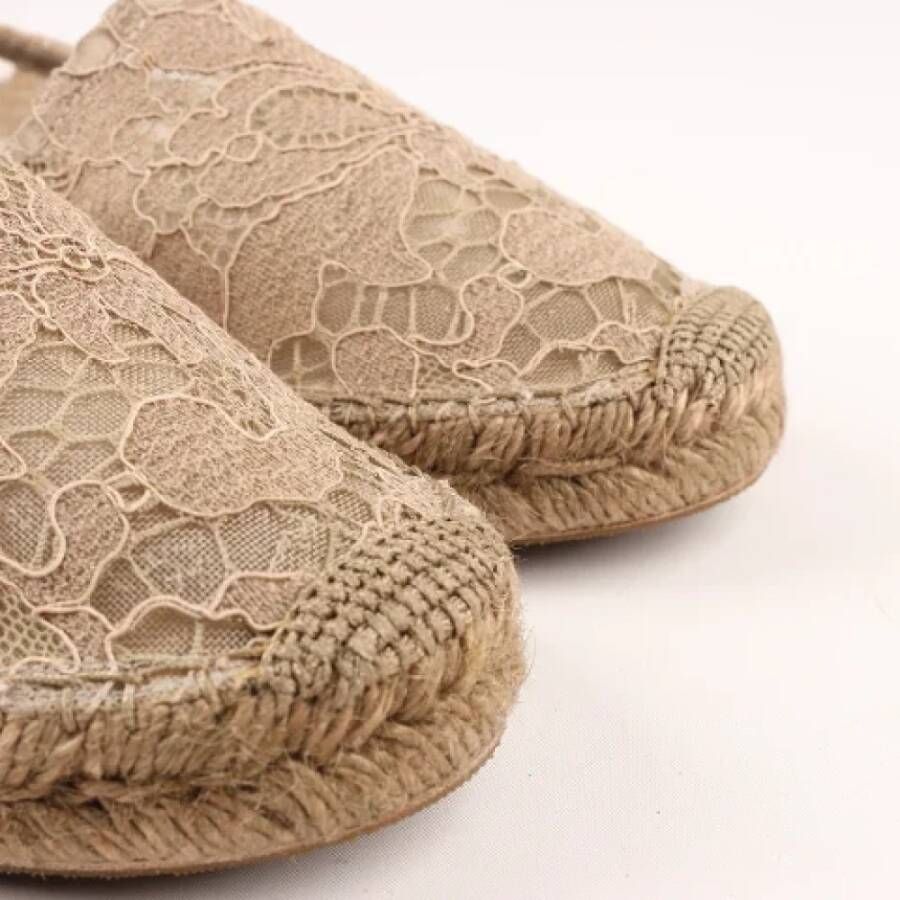 Dolce & Gabbana Pre-owned Canvas espadrilles Beige Dames