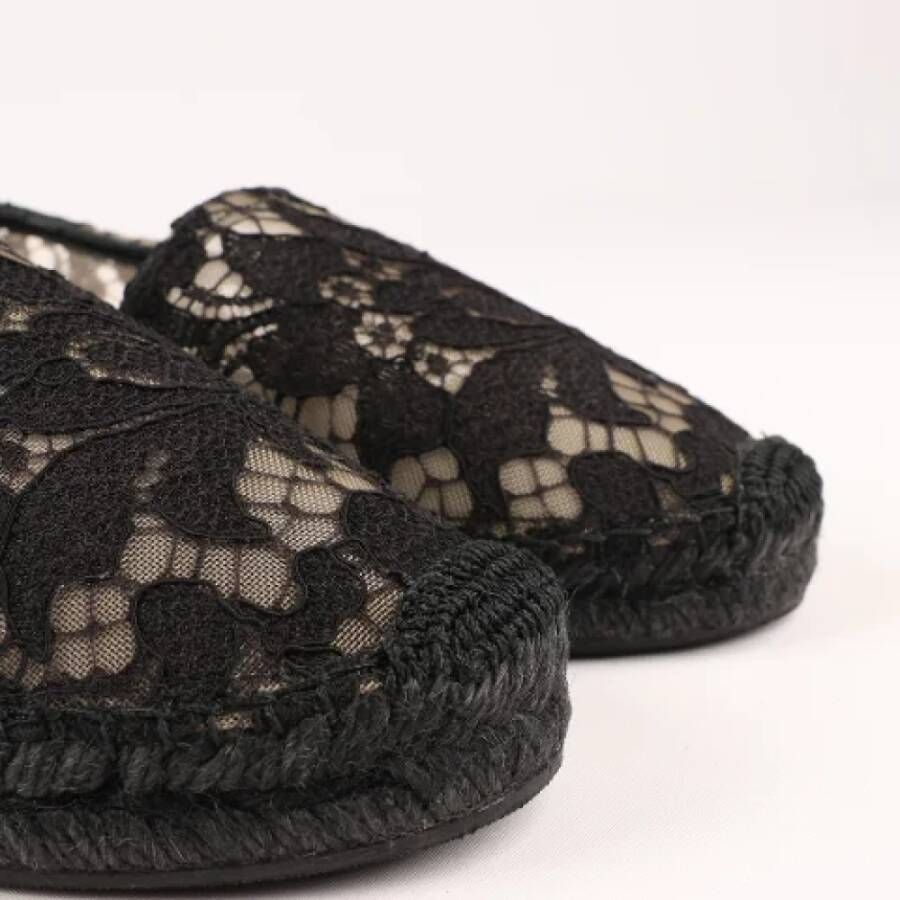 Dolce & Gabbana Pre-owned Canvas espadrilles Black Dames