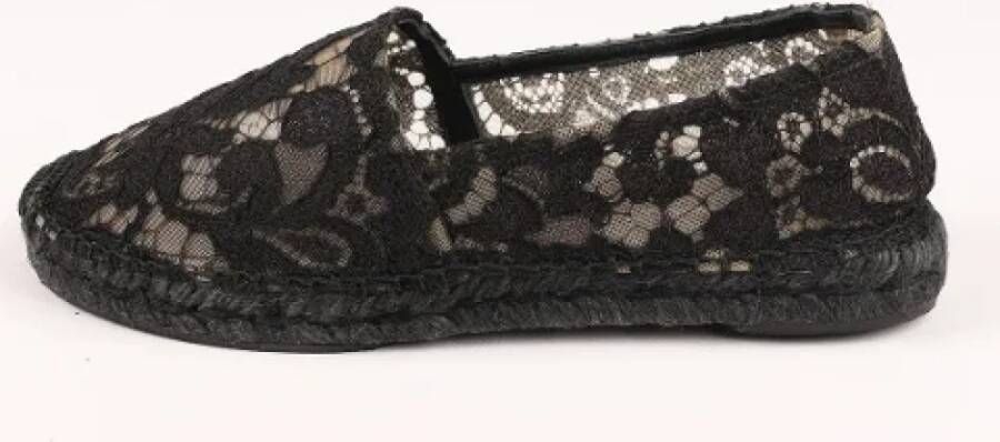 Dolce & Gabbana Pre-owned Canvas espadrilles Black Dames