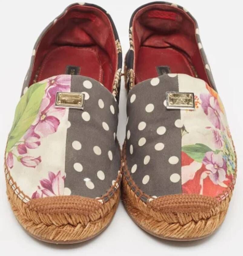 Dolce & Gabbana Pre-owned Canvas flats Multicolor Dames