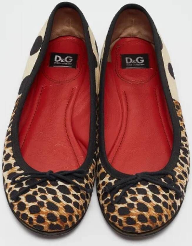 Dolce & Gabbana Pre-owned Canvas flats Multicolor Dames