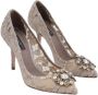 Dolce & Gabbana Pre-owned Canvas heels Beige Dames - Thumbnail 2