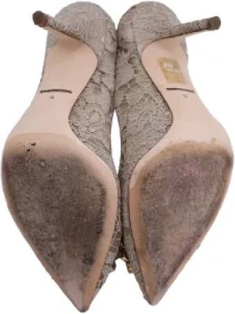 Dolce & Gabbana Pre-owned Canvas heels Beige Dames