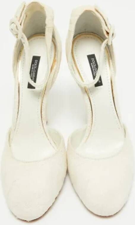 Dolce & Gabbana Pre-owned Canvas heels White Dames