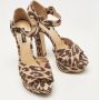 Dolce & Gabbana Pre-owned Canvas sandals Brown Dames - Thumbnail 3