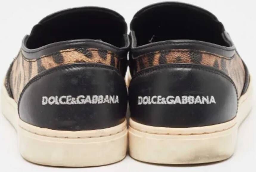 Dolce & Gabbana Pre-owned Canvas sneakers Brown Heren