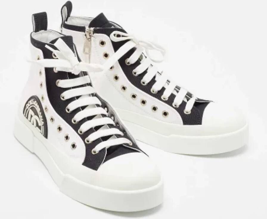 Dolce & Gabbana Pre-owned Canvas sneakers White Dames