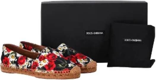 Dolce & Gabbana Pre-owned Cotton espadrilles Multicolor Dames