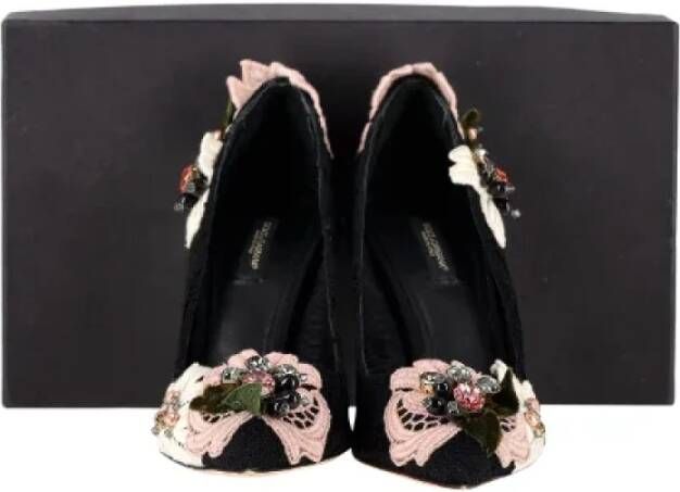 Dolce & Gabbana Pre-owned Cotton heels Black Dames