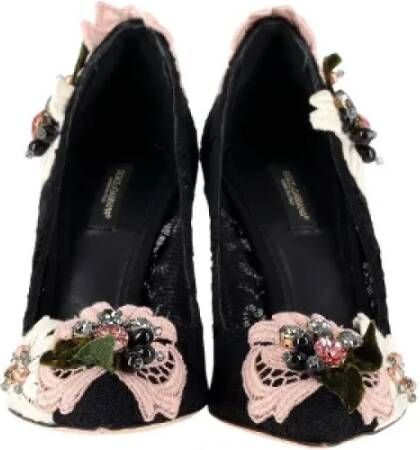 Dolce & Gabbana Pre-owned Cotton heels Black Dames