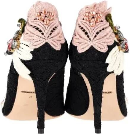 Dolce & Gabbana Pre-owned Cotton heels Black Dames