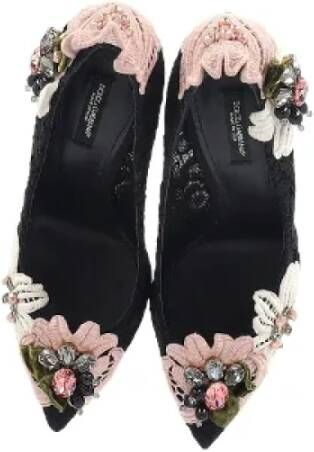 Dolce & Gabbana Pre-owned Cotton heels Black Dames