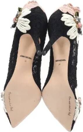 Dolce & Gabbana Pre-owned Cotton heels Black Dames