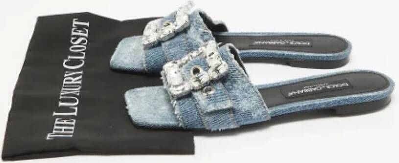 Dolce & Gabbana Pre-owned Denim flats Blue Dames