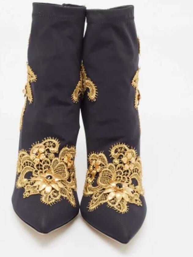 Dolce & Gabbana Pre-owned Fabric boots Black Dames