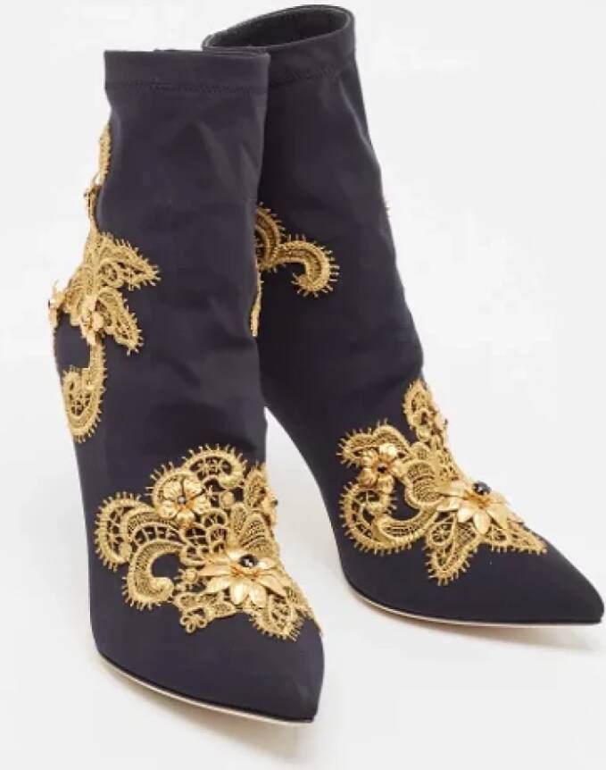 Dolce & Gabbana Pre-owned Fabric boots Black Dames