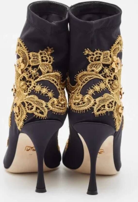 Dolce & Gabbana Pre-owned Fabric boots Black Dames