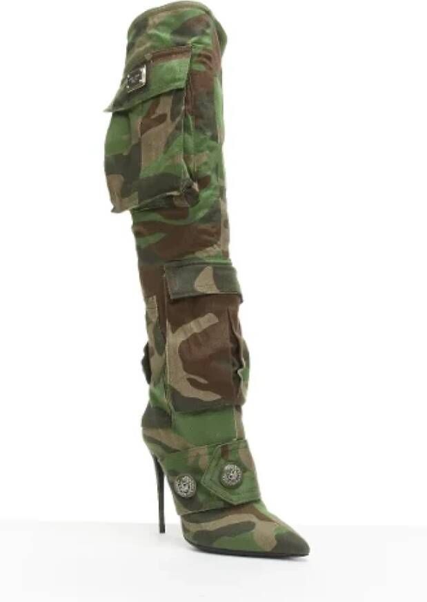 Dolce & Gabbana Pre-owned Fabric boots Green Dames