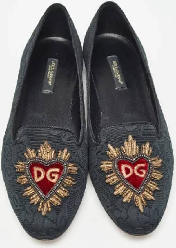 Dolce & Gabbana Pre-owned Fabric flats Black Dames