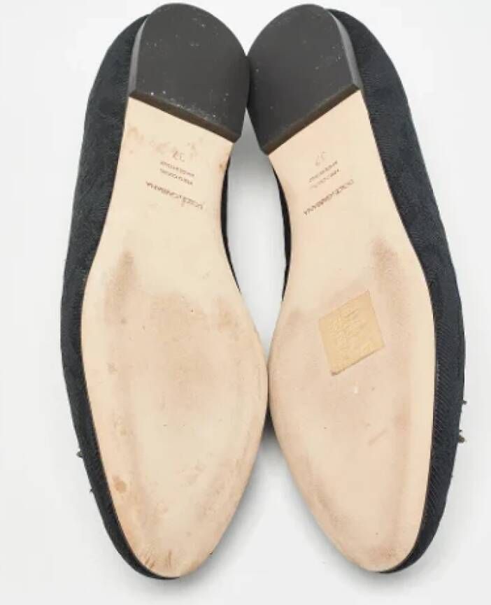 Dolce & Gabbana Pre-owned Fabric flats Black Dames