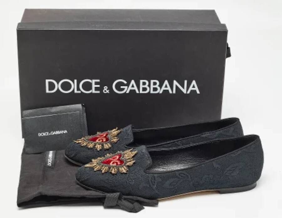 Dolce & Gabbana Pre-owned Fabric flats Black Dames