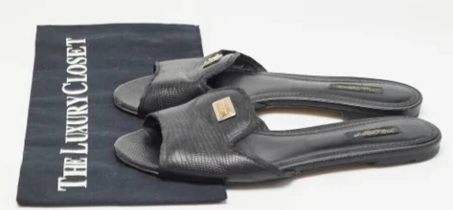 Dolce & Gabbana Pre-owned Fabric flats Black Dames