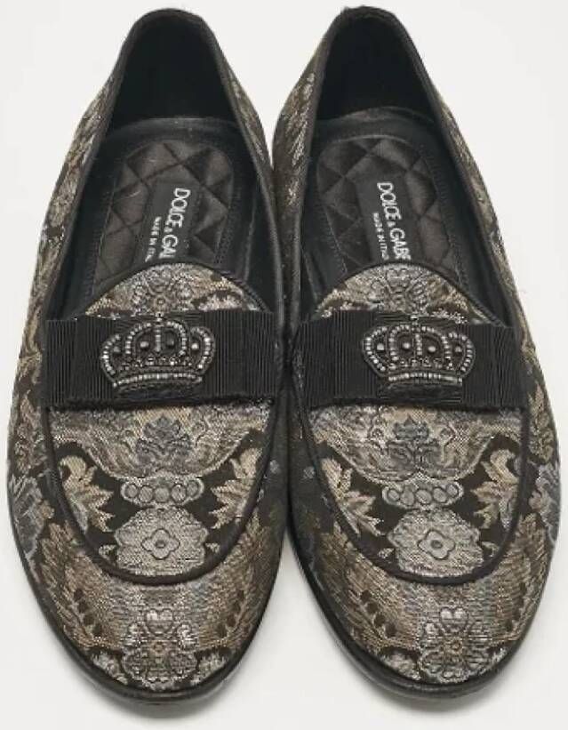 Dolce & Gabbana Pre-owned Fabric flats Black Heren