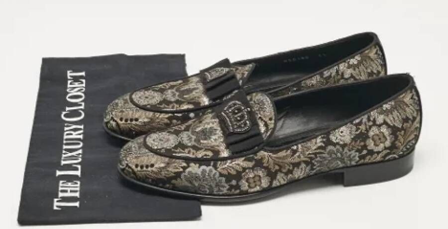 Dolce & Gabbana Pre-owned Fabric flats Black Heren