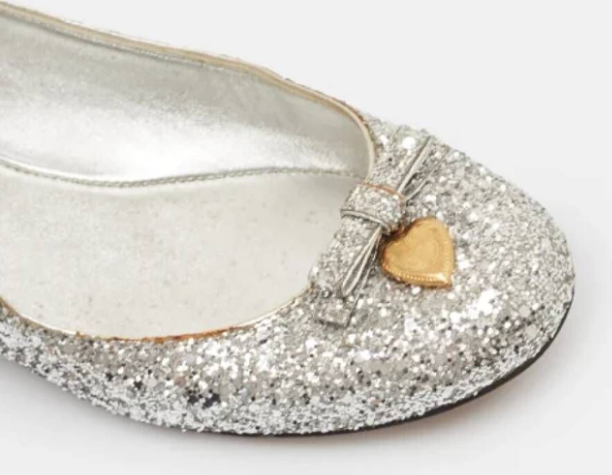 Dolce & Gabbana Pre-owned Fabric flats Gray Dames