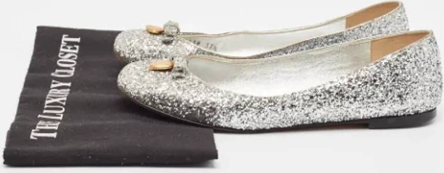 Dolce & Gabbana Pre-owned Fabric flats Gray Dames