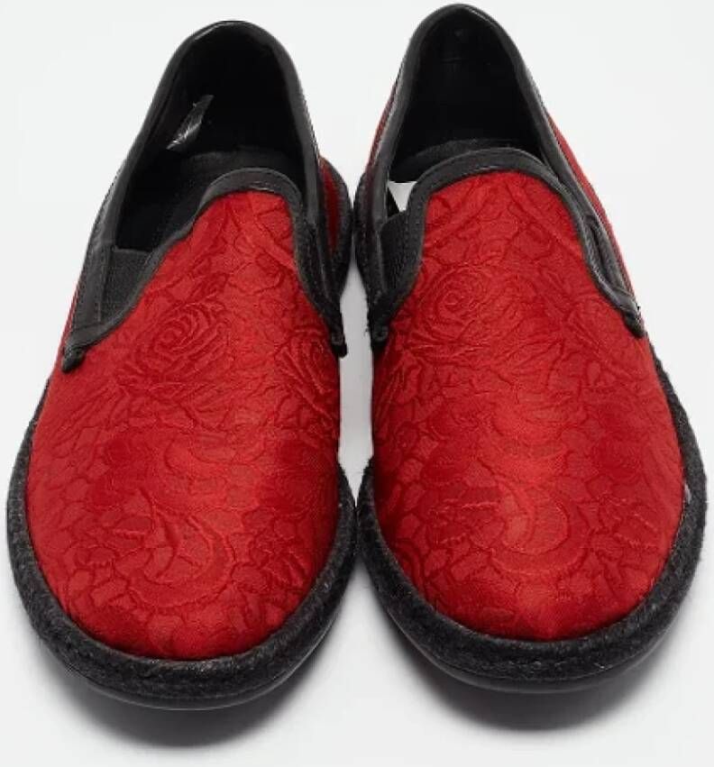 Dolce & Gabbana Pre-owned Fabric flats Red Heren