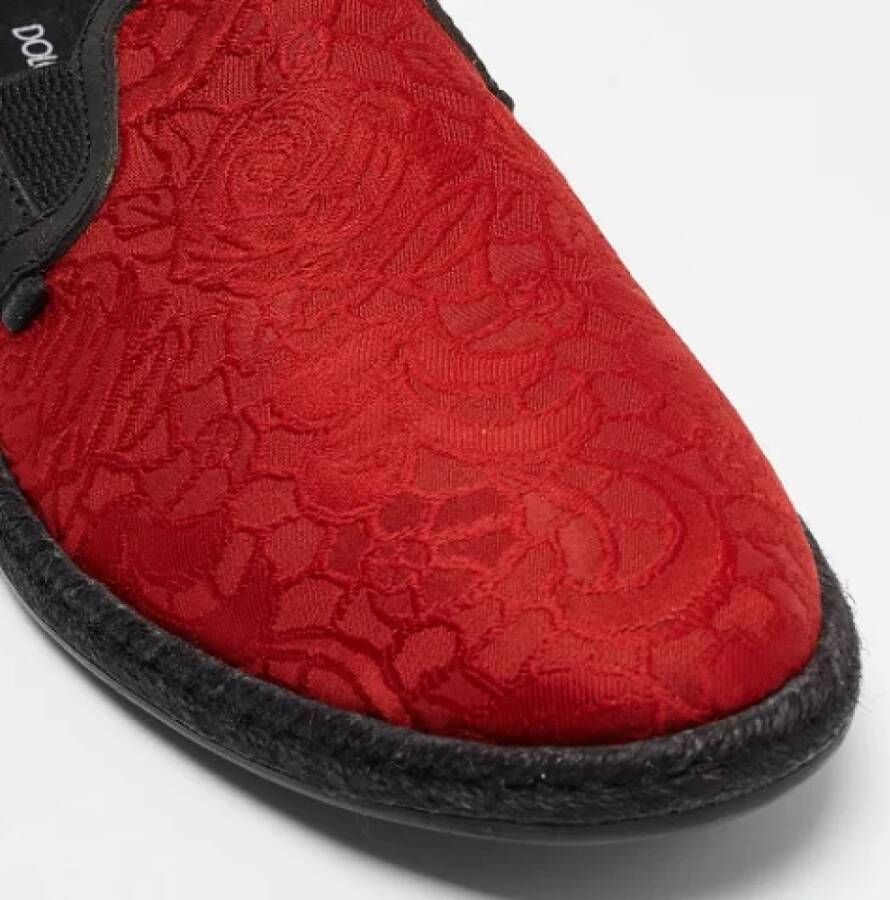 Dolce & Gabbana Pre-owned Fabric flats Red Heren