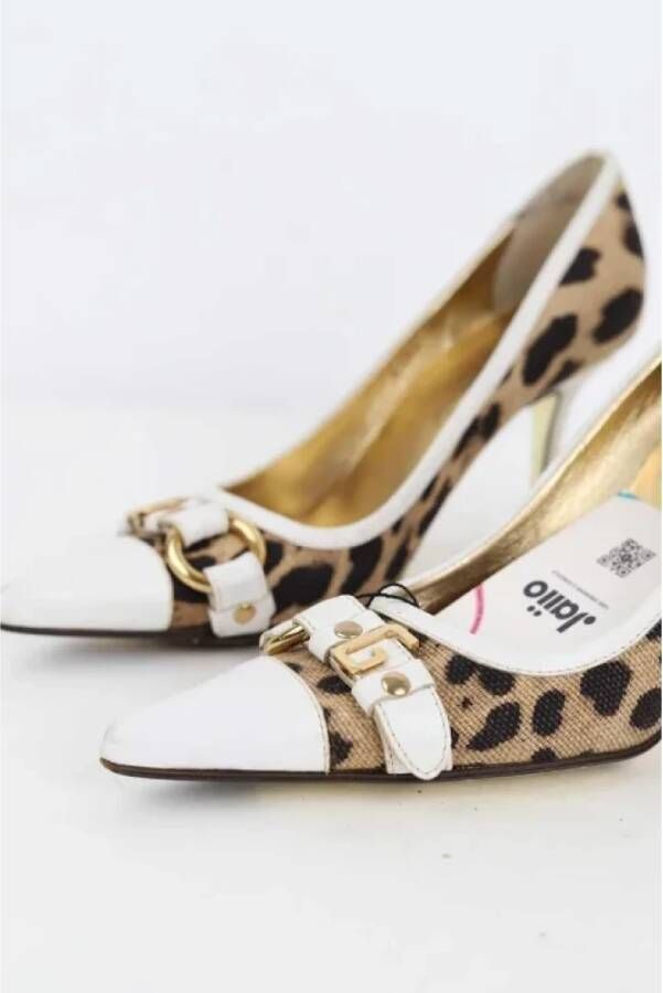 Dolce & Gabbana Pre-owned Fabric heels Beige Dames