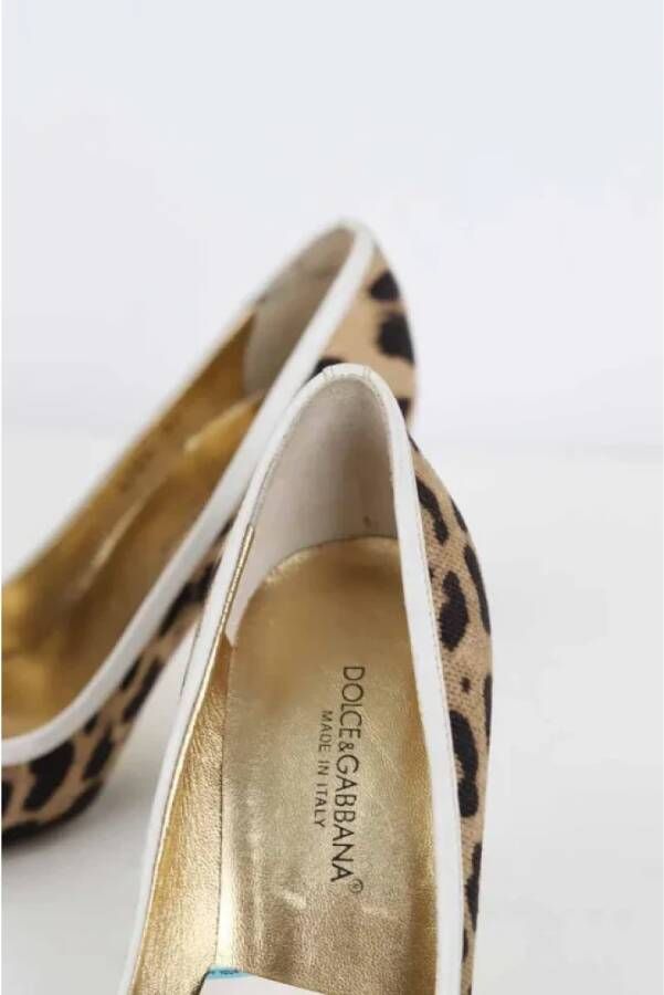 Dolce & Gabbana Pre-owned Fabric heels Beige Dames