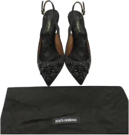 Dolce & Gabbana Pre-owned Fabric heels Black Dames