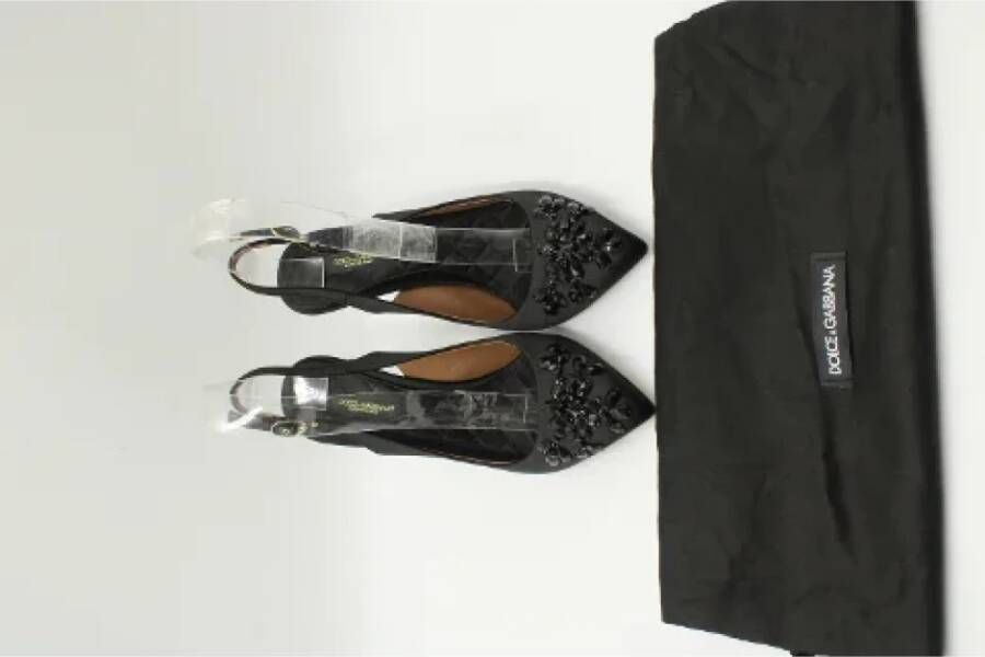 Dolce & Gabbana Pre-owned Fabric heels Black Dames