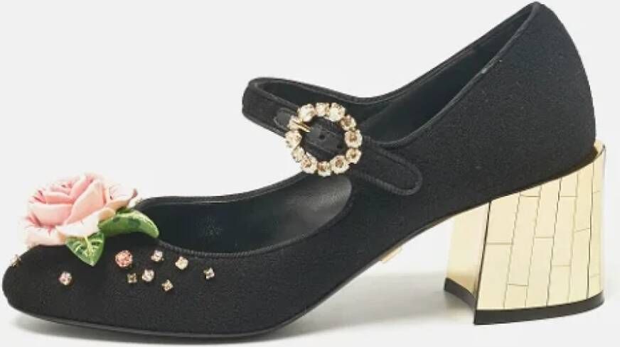 Dolce & Gabbana Pre-owned Fabric heels Black Dames