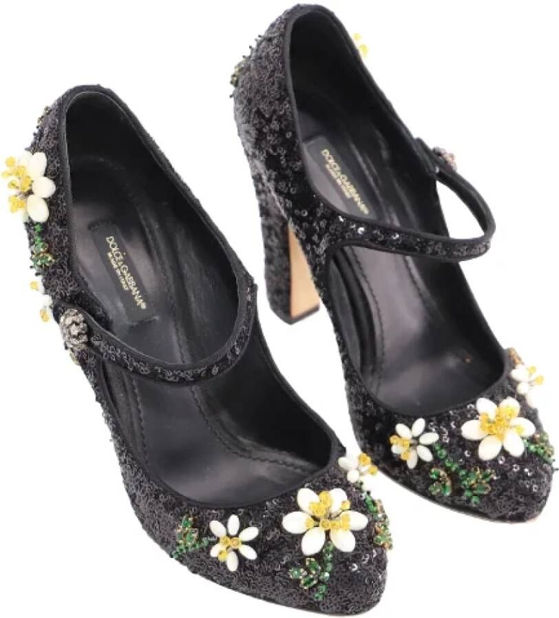 Dolce & Gabbana Pre-owned Fabric heels Black Dames